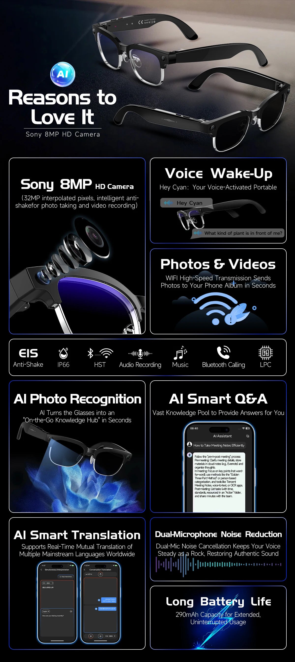 AI Wearable Computer & HD Camera — VISION-X NEURAL GHOST V1