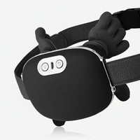 Black electronic device attached to a dog collar with 'ForeverLily' branding.
