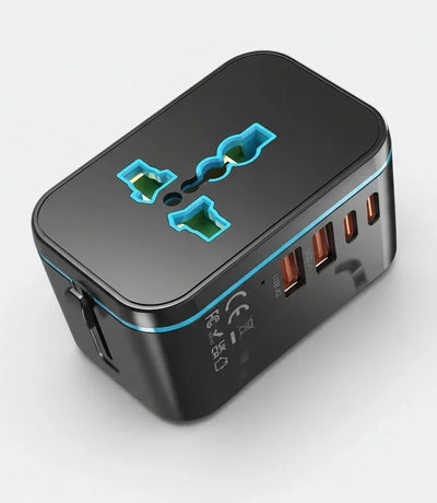 Adaptateur de voyage universel – Station de charge ultra-rapide et multiports
