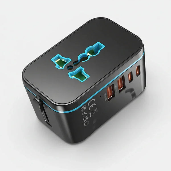 Elite Global Travel Adapter — GaN Fast Charge Hub