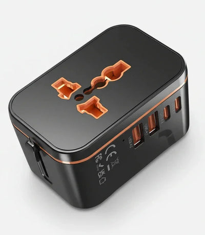 Adaptateur de voyage universel – Station de charge ultra-rapide et multiports